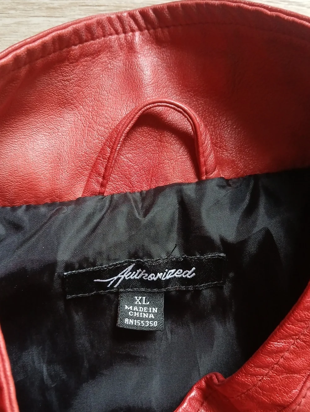 MatPat Authorized Label Signature Red Faux Leather Jacket GAME THEORY Size XL